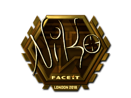 Sticker | NiKo (Gold) | London 2018