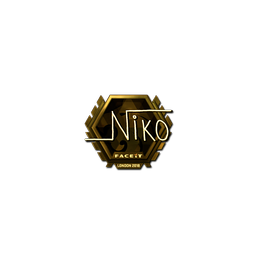 Sticker | niko (Gold)  | London 2018