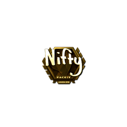 Sticker | Nifty (Gold) | London 2018