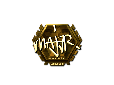 Sticker | MAJ3R (Gold) | London 2018