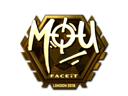 Sticker | mou (Gold) | London 2018