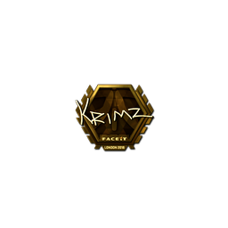 Sticker | KRIMZ (Gold) | London 2018