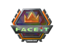 Наклейка | FACEIT (голографическая) | Лондон 2018