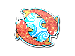 Autocolante | Twin Koi