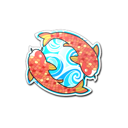 Sticker | Twin Koi