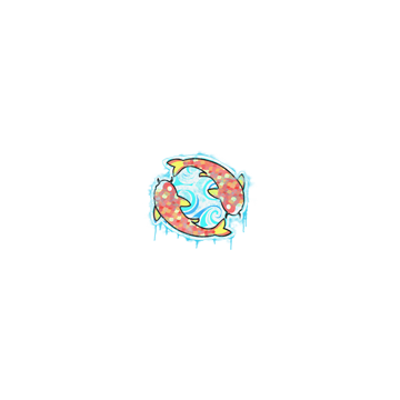 Sealed Graffiti | Twin Koi