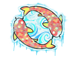 Sealed Graffiti | Twin Koi