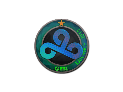 Naklejka | Cloud9 (holograficzna) | Katowice 2019