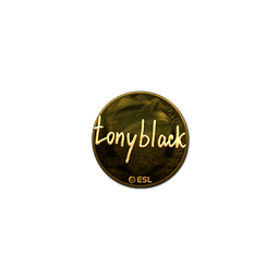 Sticker | tonyblack (Gold) | Katowice 2019