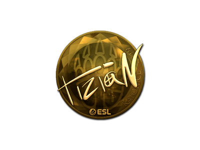 Aufkleber | tiziaN (Gold) | Kattowitz 2019