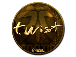 Sticker | twist (Gold) | Katowice 2019