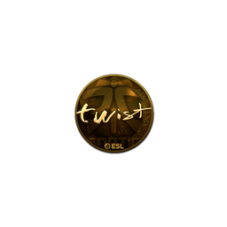 Sticker | twist (Gold) | Katowice 2019