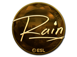 Sticker | rain (Gold) | Katowice 2019 image