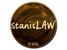 Sticker | stanislaw (Gold) | Katowice 2019 image