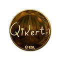 Sticker | qikert (Gold) | Katowice 2019