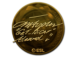 Sticker | GeT_RiGhT (Gold) | Katowice 2019 image