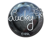 Наклейка | Lucky (металлическая) | Катовице-2019