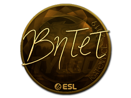 Aufkleber | BnTeT (Gold) | Kattowitz 2019