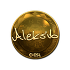 Sticker | Aleksib (Gold) | Katowice 2019
