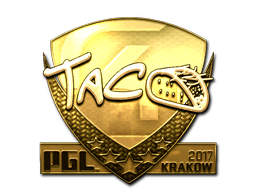 Sticker | TACO (Gold) | Krakow 2017 image