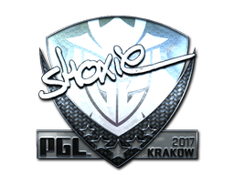 Наклейка | shox (металлическая) | Краков 2017