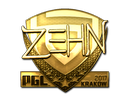 Наклейка | zehN (золотая) | Краков 2017