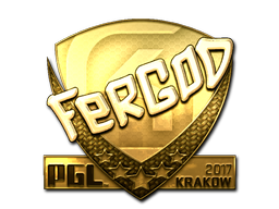 Sticker | fer (Gold) | Krakow 2017 image