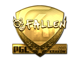 Sticker | FalleN (Gold) | Krakow 2017 image