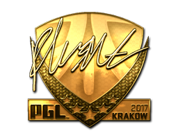 Sticker | flusha (Gold) | Krakow 2017