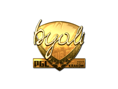 Naklejka | byali (złota) | Kraków 2017