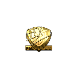 free csgo skin Sticker | apEX (Gold) | Krakow 2017