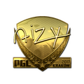 Sticker | aizy (Gold) | Krakow 2017