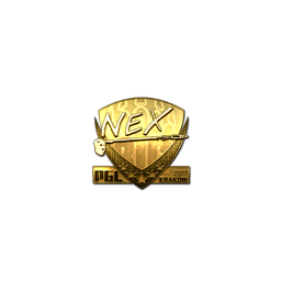 free csgo skin Sticker | nex (Gold) | Krakow 2017