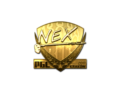 Наліпка | nex (золота) | Краків 2017