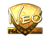 Sticker | NEO (Gold) | Krakow 2017