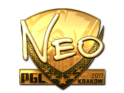 Sticker | NEO (Gold) | Krakow 2017 image