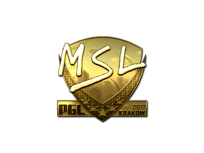 Наклейка | MSL (золотая) | Краков-2017