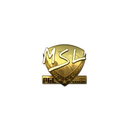 free csgo skin Sticker | MSL (Gold) | Krakow 2017