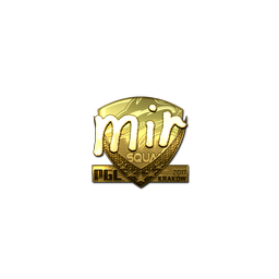 free csgo skin Sticker | mir (Gold) | Krakow 2017