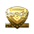 Sticker | kRYSTAL (Gold) | Krakow 2017