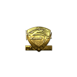 free csgo skin Sticker | keshandr (Gold) | Krakow 2017