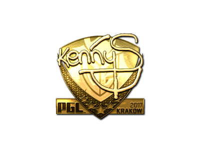Наклейка | kennyS (золотая) | Краков-2017
