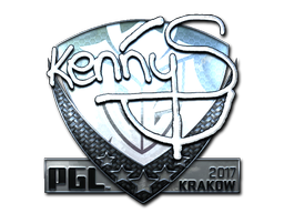 Наклейка | kennyS (металлическая) | Краков 2017