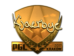 Sticker | Kjaerbye (Gold) | Krakow 2017