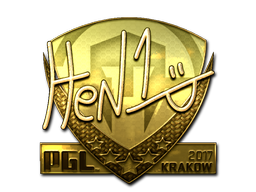 Sticker | HEN1 (Gold) | Krakow 2017/20fx20