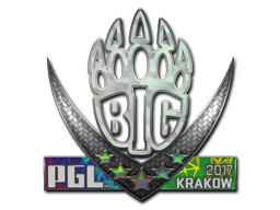 Наклейка | BIG (голографическая) | Краков 2017