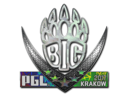 Naklejka | BIG (hologramowa) | Kraków 2017