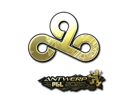 Sticker | Cloud9 (Gold) | Antwerp 2022/20fx20