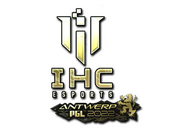 Наклейка | IHC Esports (золотая) | Антверпен-2022