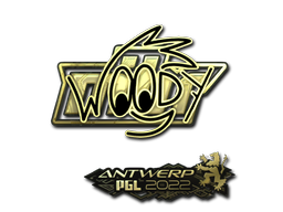 Sticker | WOOD7 (Gold) | Antwerp 2022